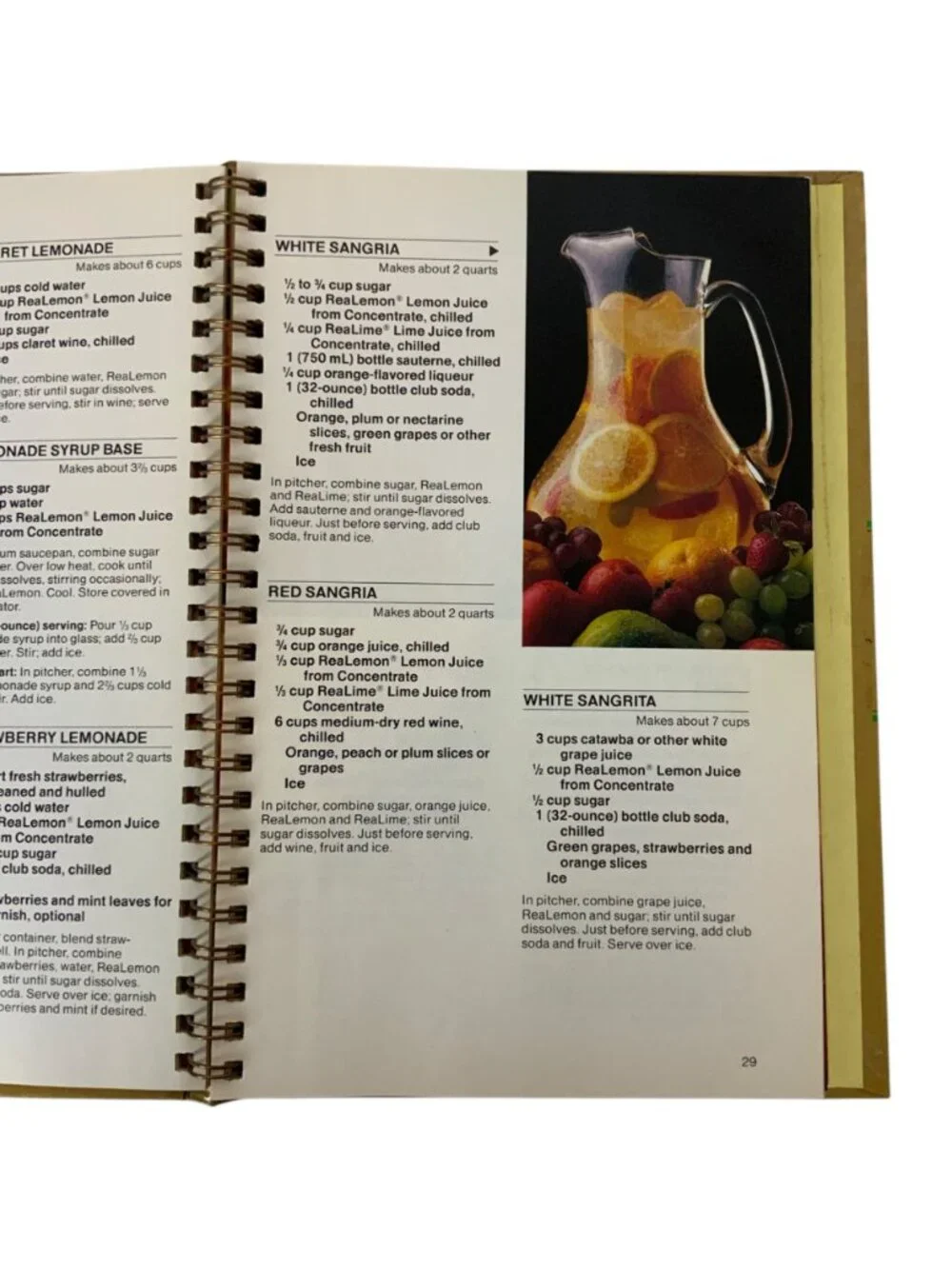 Realemon Recipe Collection Spiral-Bound Cookbook 50th Anniversary Edition 1984